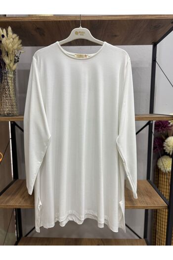 ÖZNE BUTİK Women's 100% Cotton Lycra Combed Cotton Tunic