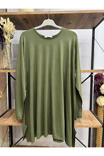 ÖZNE BUTİK Women's 100% Cotton Lycra Combed Cotton Tunic