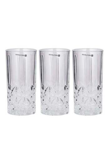 ROYALFORD 360 ML Transparent Glass Tumbler Set RF11662
