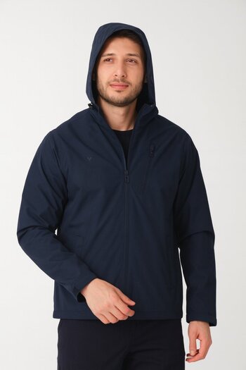 Wise Men's Hooded Waterproof Combed Cotton Lining Spring Jacket Coats