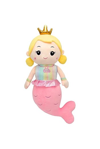Generic AYEBIA 50cm Mermaid Plush Toy – Soft Cuddly Pillow, Cute Stuffed Cushion for Girls, Fluffy Mermaid