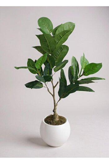 Nettenevime Τεχνητό δέντρο Rubber Tree White Globe σε γλάστρα 100*50cm