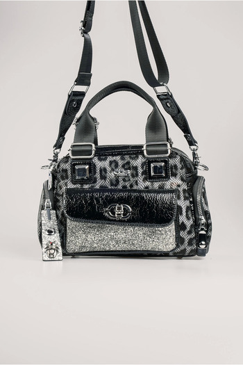 Ovebu Judy Gray Skin Shoulder Bag