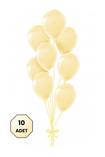 Bunloon Cream Balloon 10 Pieces Pastel Color – Elegant and Soft Party Decoration Set
