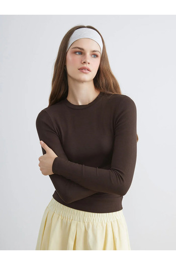 LC Waikiki Xside Brown Crew Neck Women's Body