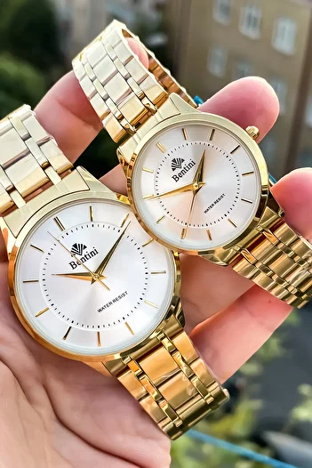 Bentini Original Couple Men Women Set with 2 Years Warranty Co-Chelic Watch + Bracelet Gift