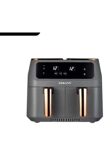 SOKANY Double Door Air Fryer 8L 2800W SK-ZG-8030 Dark Grey