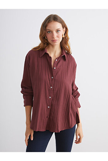 LC Waikiki Create Your Style from Uzg Store |   Textured Muslin Women's Shirt