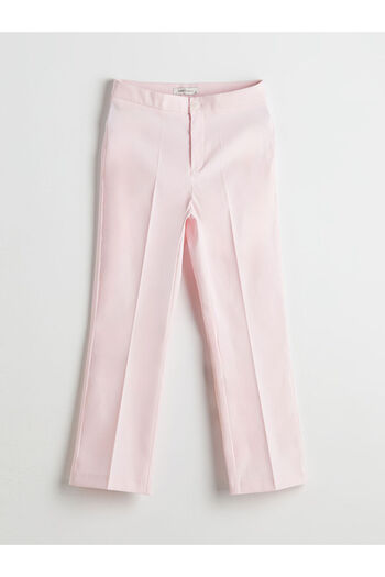 LC Waikiki Pink Slim Fit Flared Leg Women's Trousers