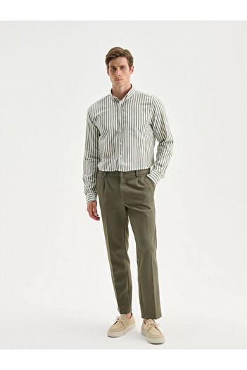 LC Waikiki Sparkling Selections from Shining Store |   Regular Fit Long Sleeve Striped Men's Shirt