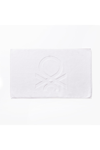 Benetton Bathroom Mat Towel White 100% Cotton 50X80 cm