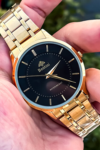 Bentini Original 2 Year Warranty Steel Men's Watch and Bracelet