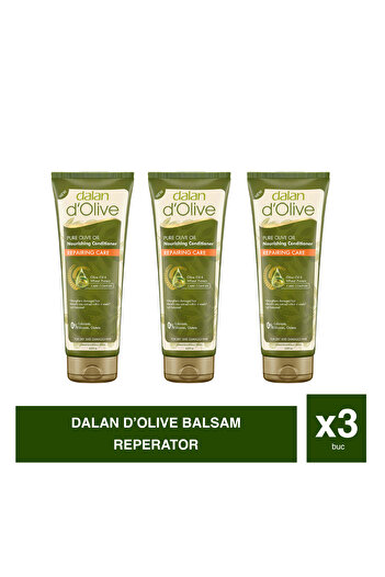 Dalan d’Olive – Set of 3 Nourishing Hair Conditioner – 200 ml – Pure Olive Oil