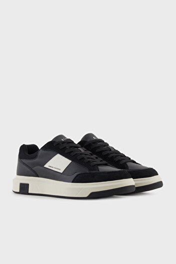 Armani Exchange Logo Suede and Mesh Detailed Sneaker Shoes Men's Shoes Xm001720 Af17529 Mc024