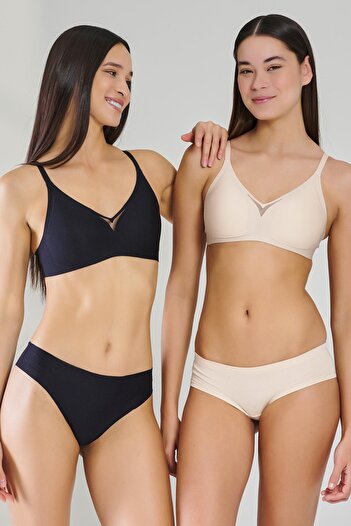 Yeni İnci New Pearl Non-Marking Laser Cut Light Bra Br108