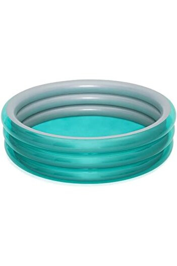 BESTWAY 6'7" X H21"/2.01M X H53Cm Big Metallic 3-Ring Pool