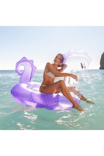 BESTWAY | Inflatable Sea Horse Ride-On Pool Float for Kids and Adults, Swimming Pool Float