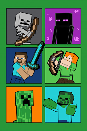 MINECRAFT Fight Badges Super Soft Polar Blanket 100*150cm