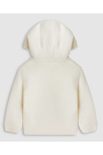 R&B Embroidered Hooded Cardigan