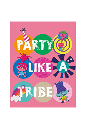Trolls Party polar blanket 100x150cm