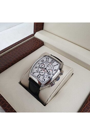 FAR Franck Muller Men's Chronograph Leather Watch - Battery