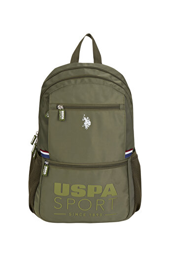 U.S. Polo Assn. Us Polo Assn Ç-24444-24362'2 School Backpack with Pen Holder Student Daily Green