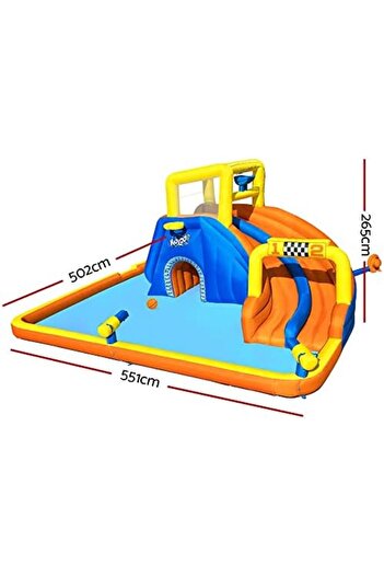 BESTWAY 18'1" x 16'6" x 8'8"/5.51m x 5.02m x 2.65m Super Speedway Mega Water Park