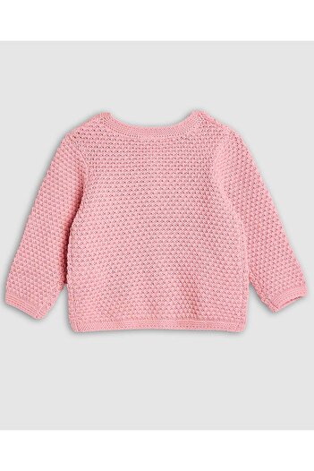 R&B Knitted Cardigan with Button Closure