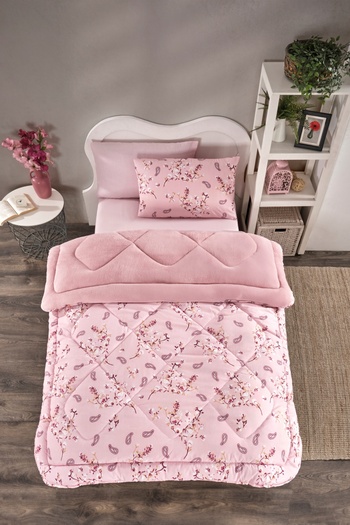 MARLA HOME Single Welsoft Quilt Sleeping Set |   Elastic Sheet |   Spring