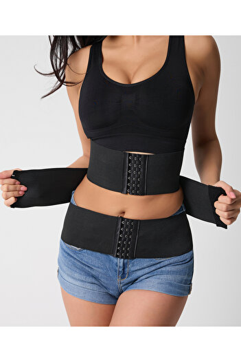 BARUCCA Latex Hourglass Look Waist Corset with Agrafla