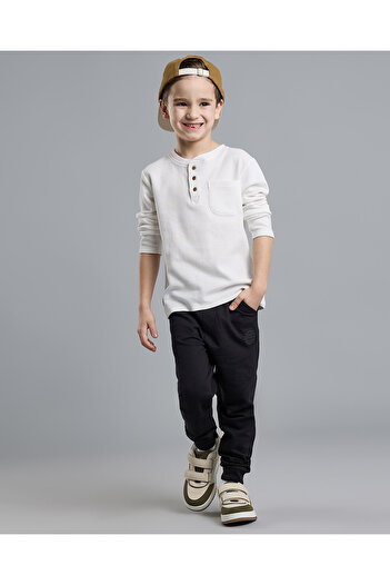 R&B Solid Joggers with Drawstring Waist