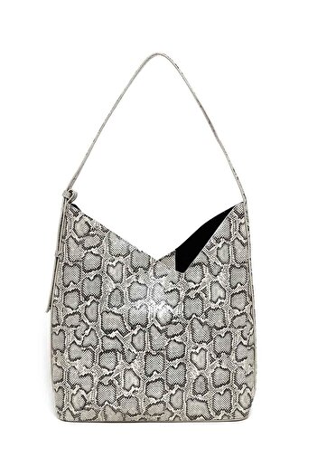 R&B Snakeskin Shoulder Bag and Pouch Set