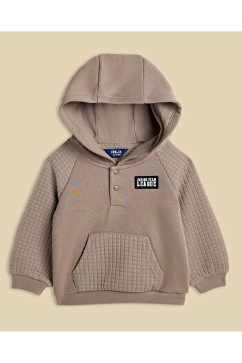 R&B Badge Detail Hooded Clothing Set