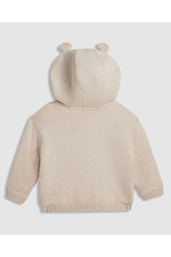R&B Appliqued Hooded Cardigan