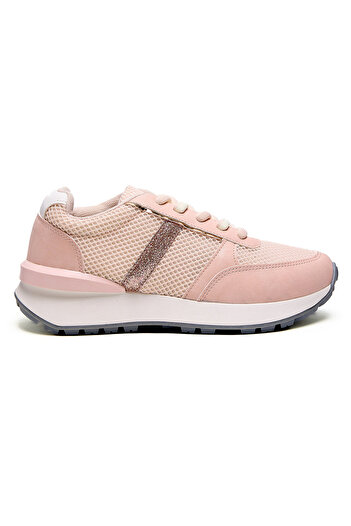 R&B Mesh Detail Lace Up Shoes