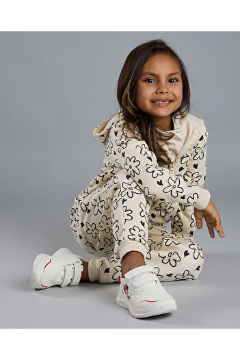 R&B Printed Hooded Clothing Set