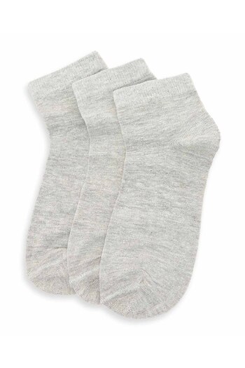 R&B 3 Pack Solid Ankle Socks