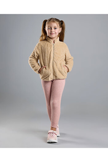 R&B Sherpa Jacket with Zipper Closure