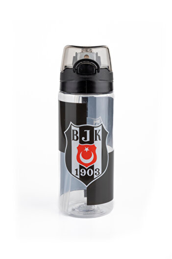 Next Plus Fan Licensed Bjk 500ml Straw Lockable Lid Water Bottle 25370