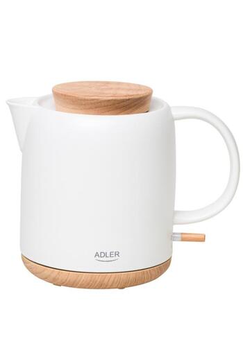 adler Electric Kettle AD 1304, 1200 W, 1 L (White)