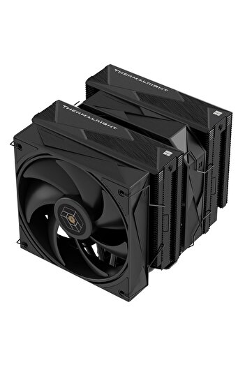 ThermalRight مبرد هواء وحدة المعالجة المركزية Royal Pretor 130 Black، برج تبريد مزدوج للكمبيوتر، 6 أنابيب حرارية لوحدة المعالجة المركزية