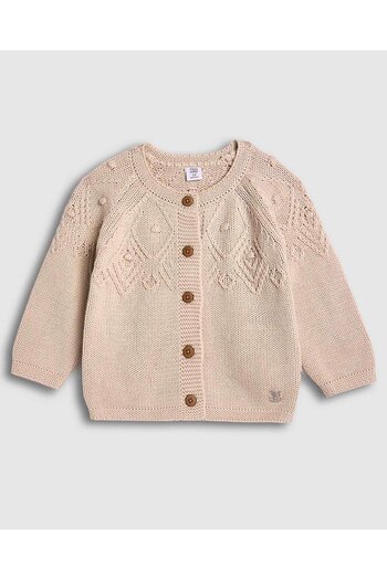 R&B Knitted Cardigan with Button Closure