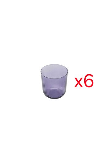 Porland Mose Purple Footless 6-Piece Water Glass 400Cc