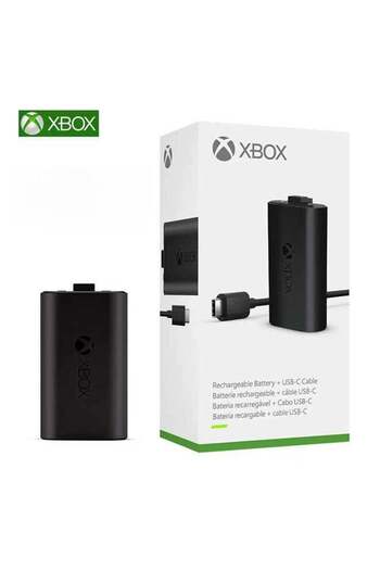 MICROSOFT Xbox Play and Charge Kit Rechargeable Battery With USB Type-C Cable Black