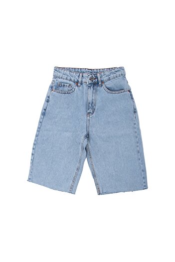 Bak Moda Model din denim Basic Blue Jeans Capri