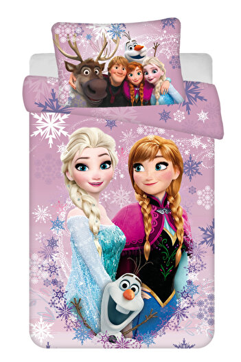 Frozen Disney Pink-purple children's bedding 100×135 cm, 40×60 cm