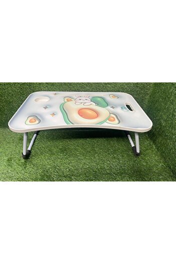 Türkiye Foldable Wooden Multifunction Laptop Tablet Desk with Cup Holder, Perfect for Eating, Breakfast, Rea