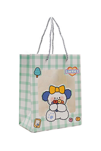 repro design Мила тематична подарункова сумка з ацетатним віконцем – 18x10x23 см M4