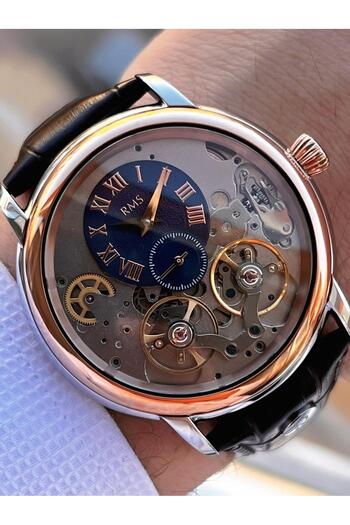 RMS Romanson Automatic Inner Functions Active Second Seconds Off Clip Men Wrist Watch Erms.1551.03