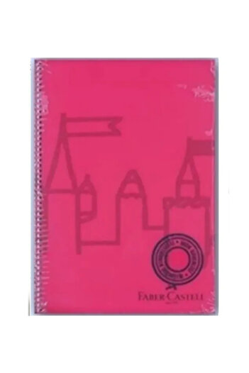 Faber Castell 1 Piece A4 Size 80 Yp. Striped Ring Binder Pp Cover Notebook